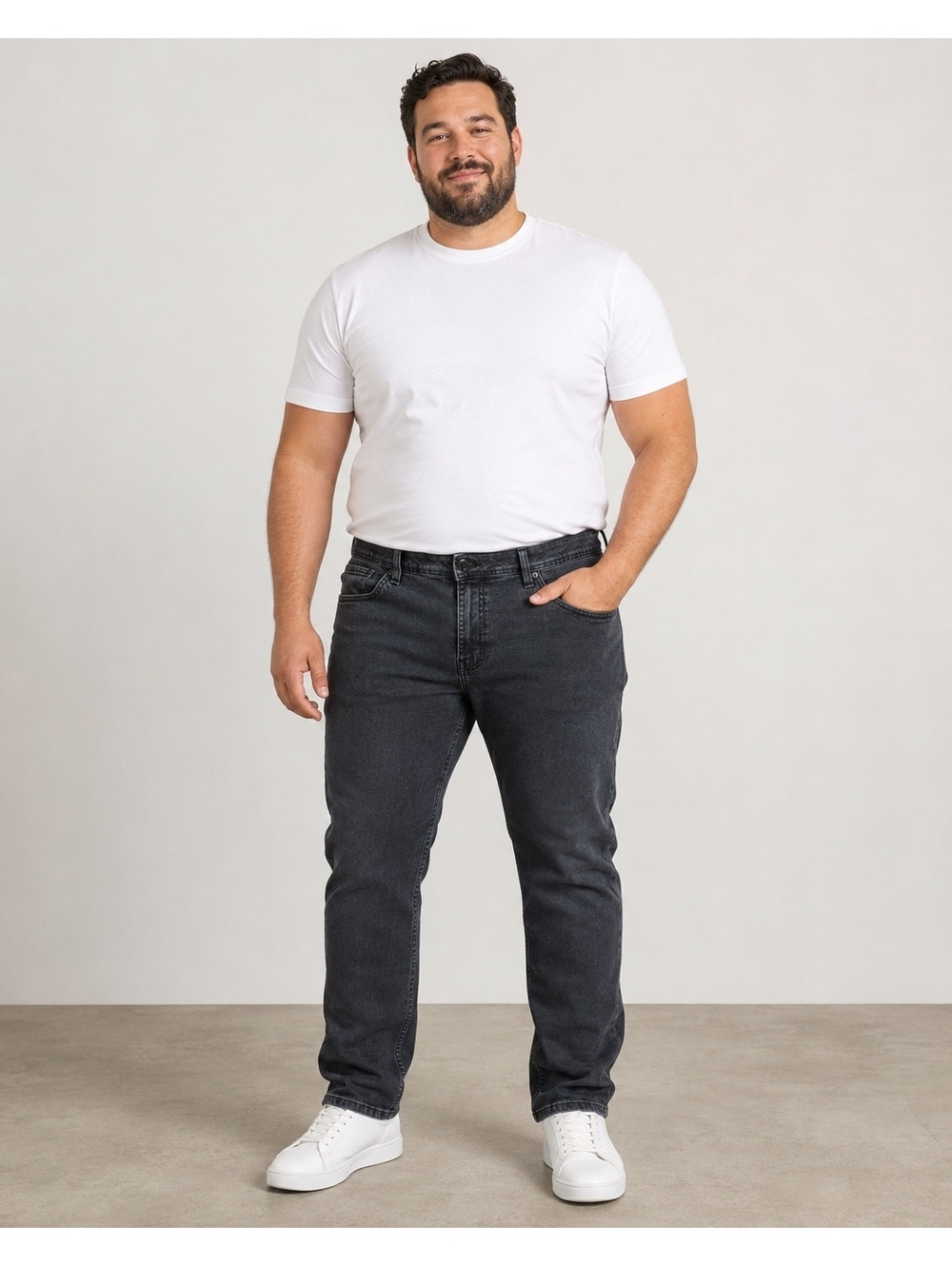The Perfect Jean NYC Slim Thick Black Stretch Jeans Men’s 38x30